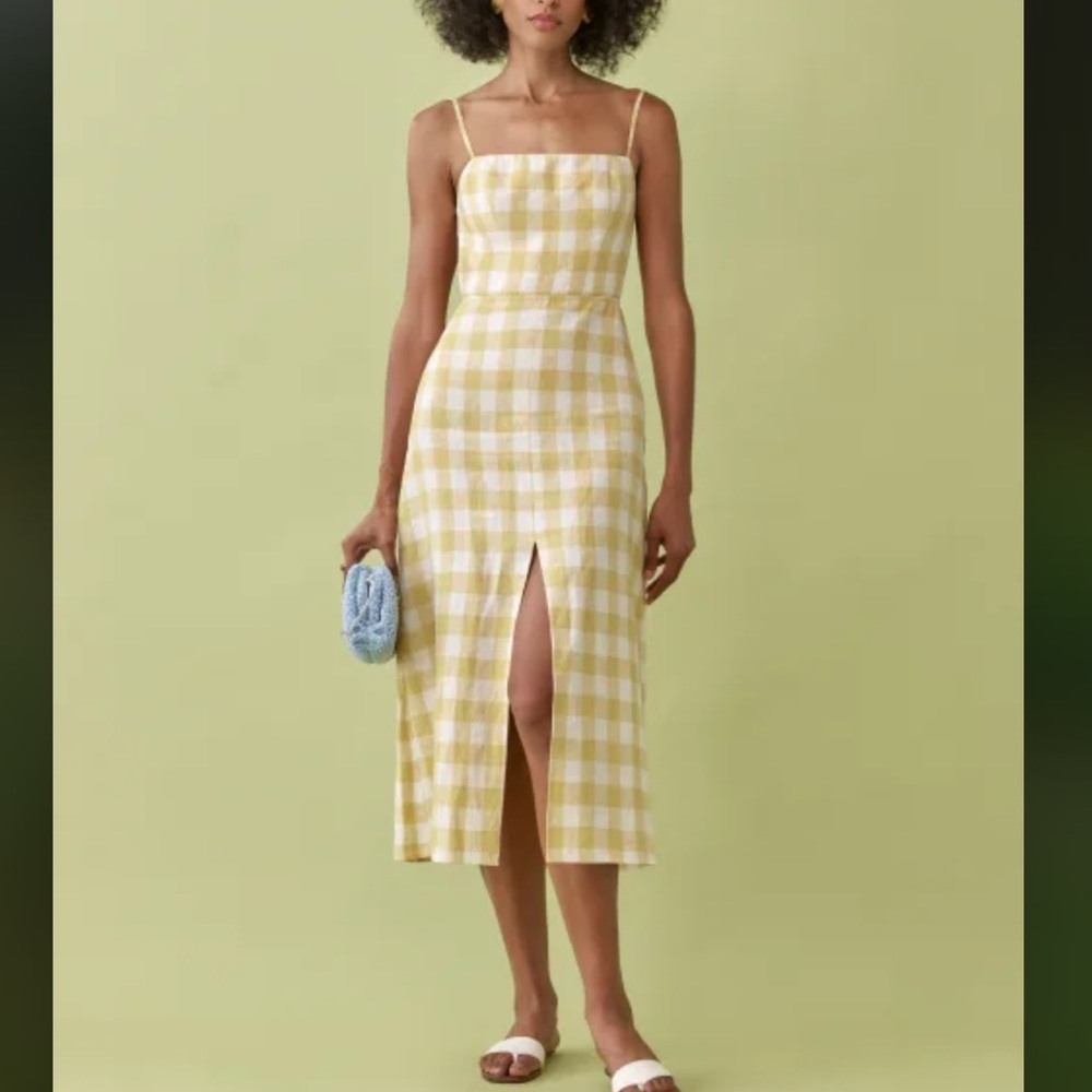 Reformation Nia Linen Dress Size 0 - Worn Once!